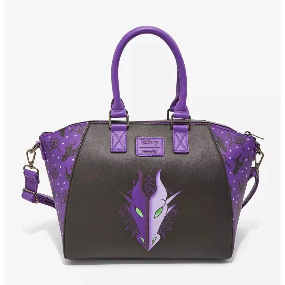 Loungefly Disney Maleficent Satchel Villain Dragon Sleeping Beauty Purse Handbag